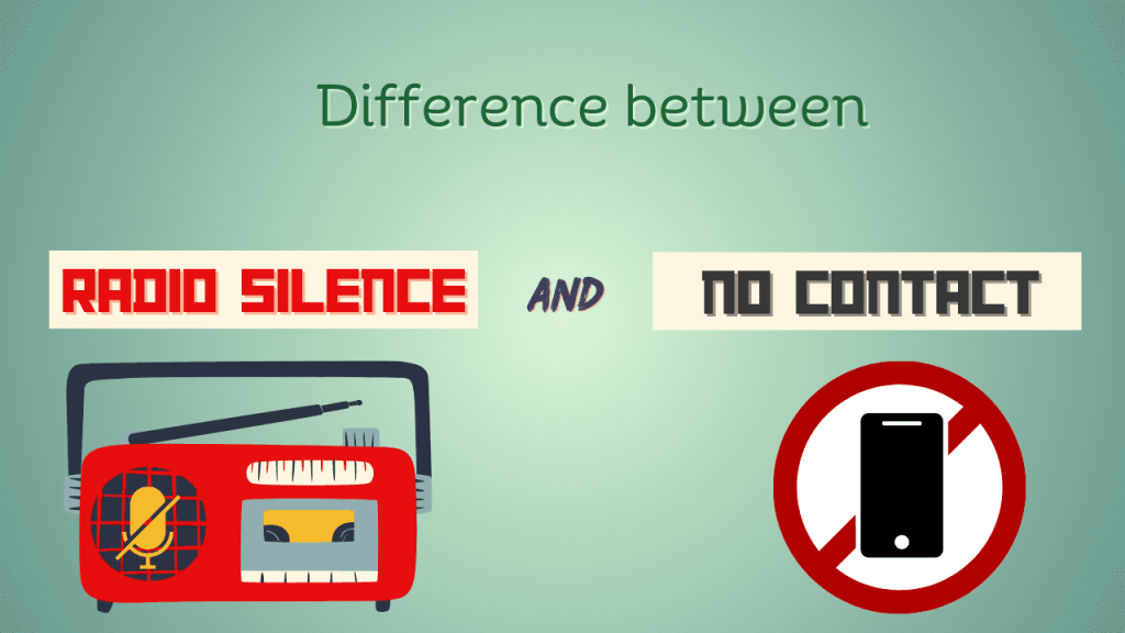 Difference between radio silence and no contact