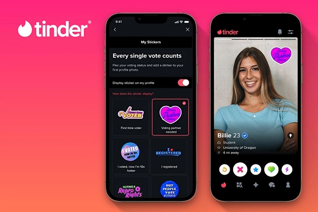 Tinder Launches ‘Take Action Center’ to Encourage Voting Ahead of Election Day Tinder Launches ‘Take Action Center’ to Encourage Voting Ahead of Election Day