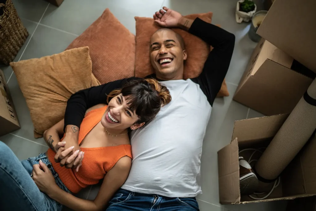 Happy couple spending time deepening their connection.